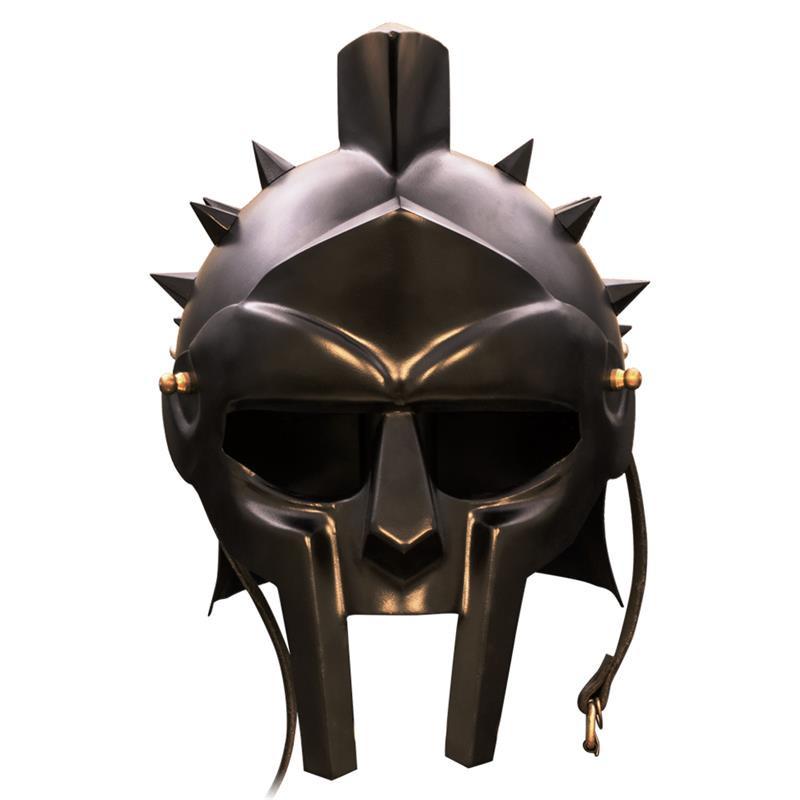 Roman Arena black Spiked Gladiator Helm